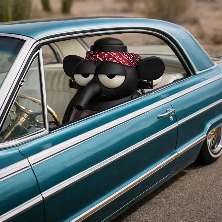 Pop'n Wash mit Bandana im Lowrider